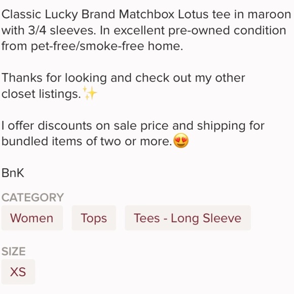 LUCKY BRAND Matchbox Lotus Tee - Picture 7 of 8